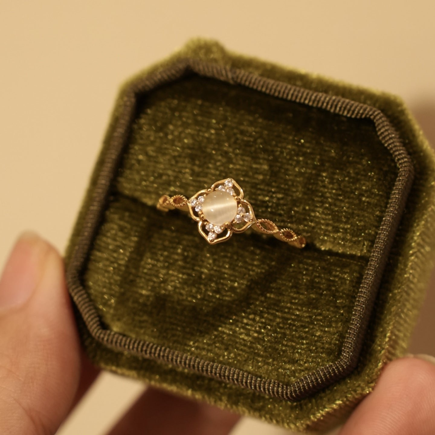 Cat's Eye Opal Ring