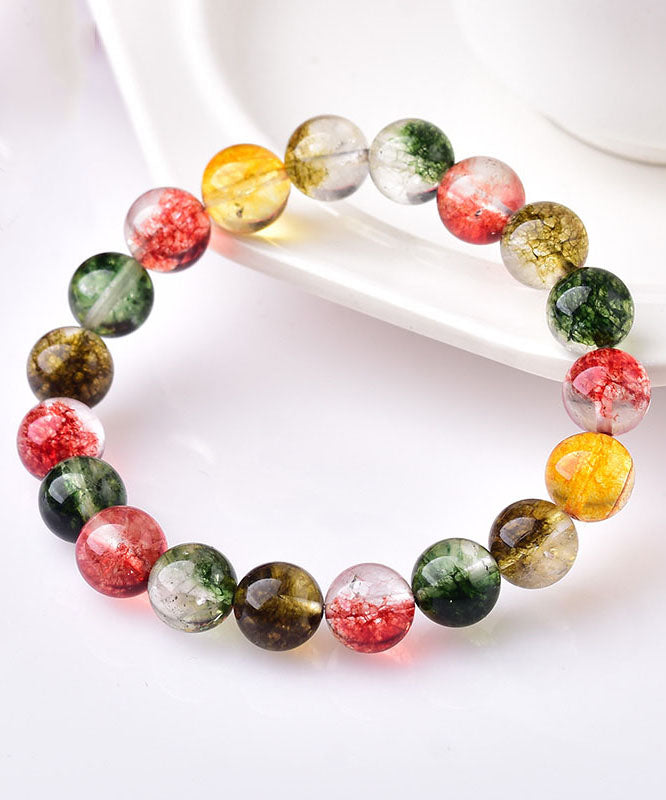 Rainbow Crystal Beaded Bracelet