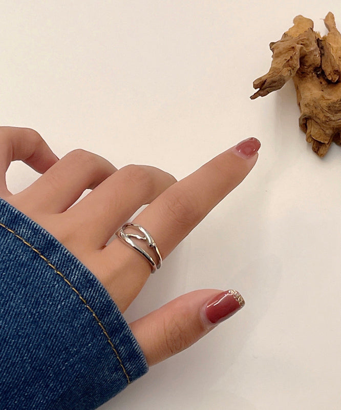 Silk Metal Three Piece Set Rings