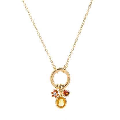 Birthstone Protection Charm Necklace