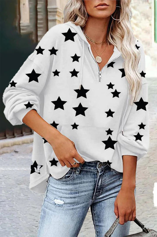 V-neck Star Sweatshirt