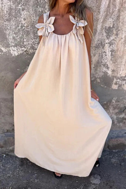 Embellished Sleeveless Loose Maxi Dress