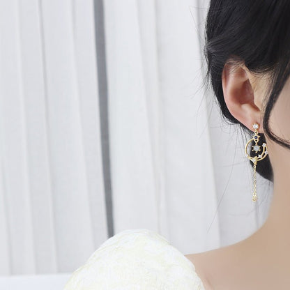 Azure Celestial Drop Earrings