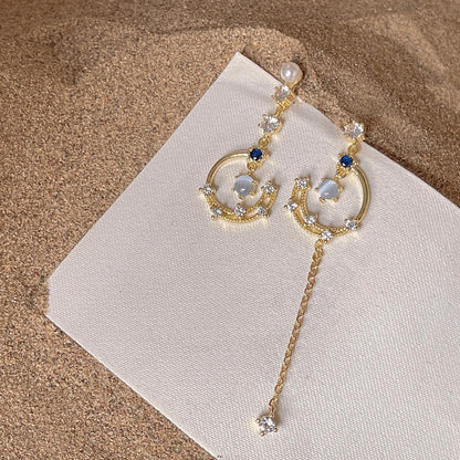 Azure Celestial Drop Earrings