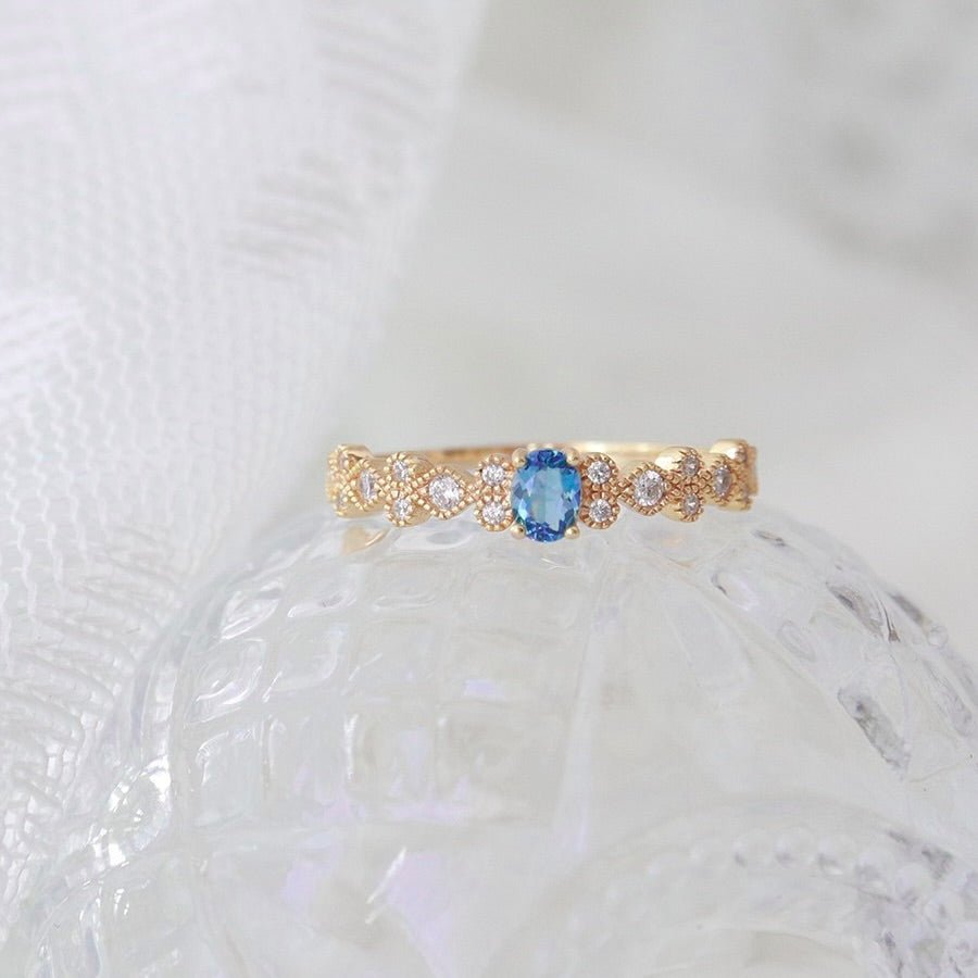Cerulean Baroque Ring
