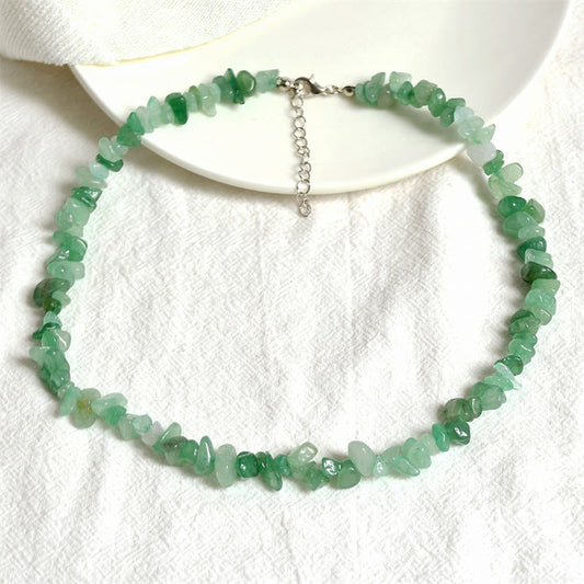 Spiritual Luck Necklace With Natural Crystal Stones