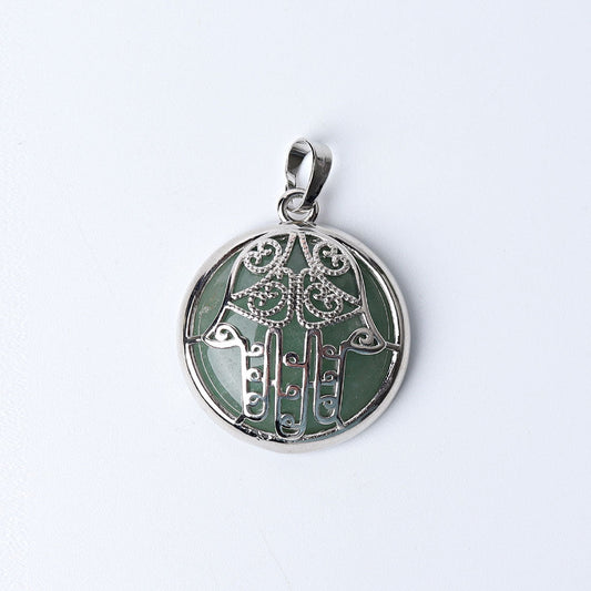 Chakra Hand Wrapped Spiritual Crystal Pendant 1.2 Inch