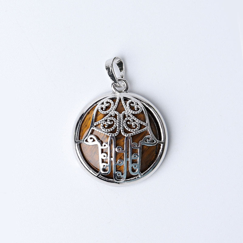 Chakra Hand Wrapped Spiritual Crystal Pendant 1.2 Inch