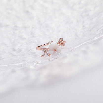 Cherry Blossom Butterfly Ring
