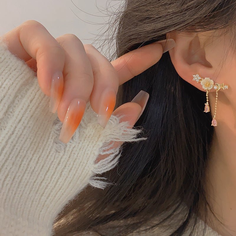 Gianna Cherry Blossom Drop Earrings