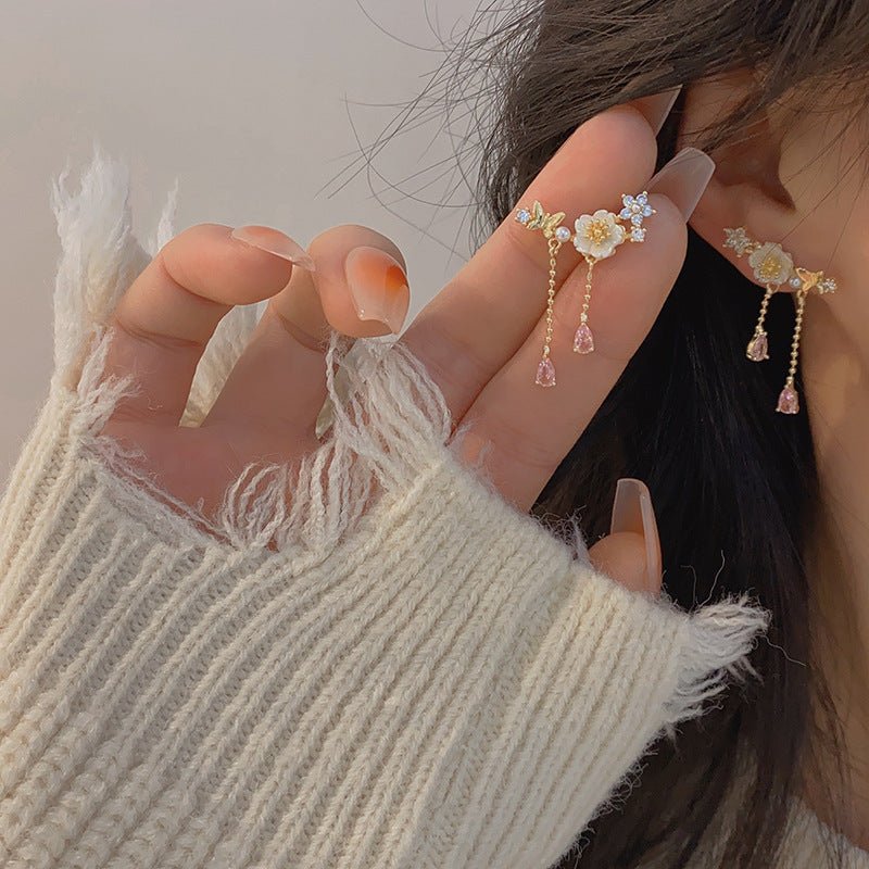 Gianna Cherry Blossom Drop Earrings