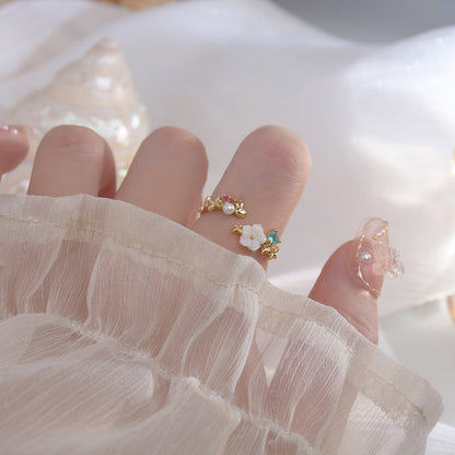 Cherry Blossom Ring Set