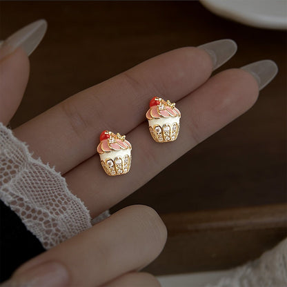 Cherry Cupcake Earrings