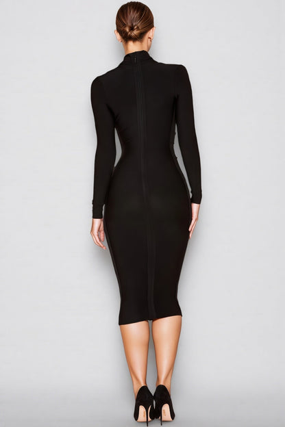 Iriea V Neck Bandage Midi Dress