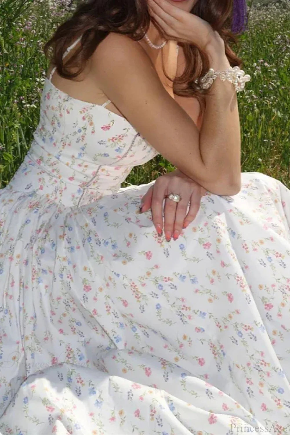 Chiffon Pleated Off Shoulder Maxi Dress