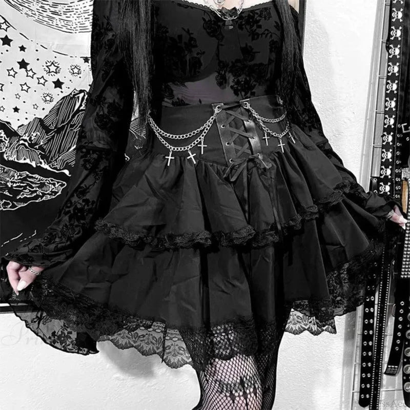 Cinch Frill Fairycore Skirt