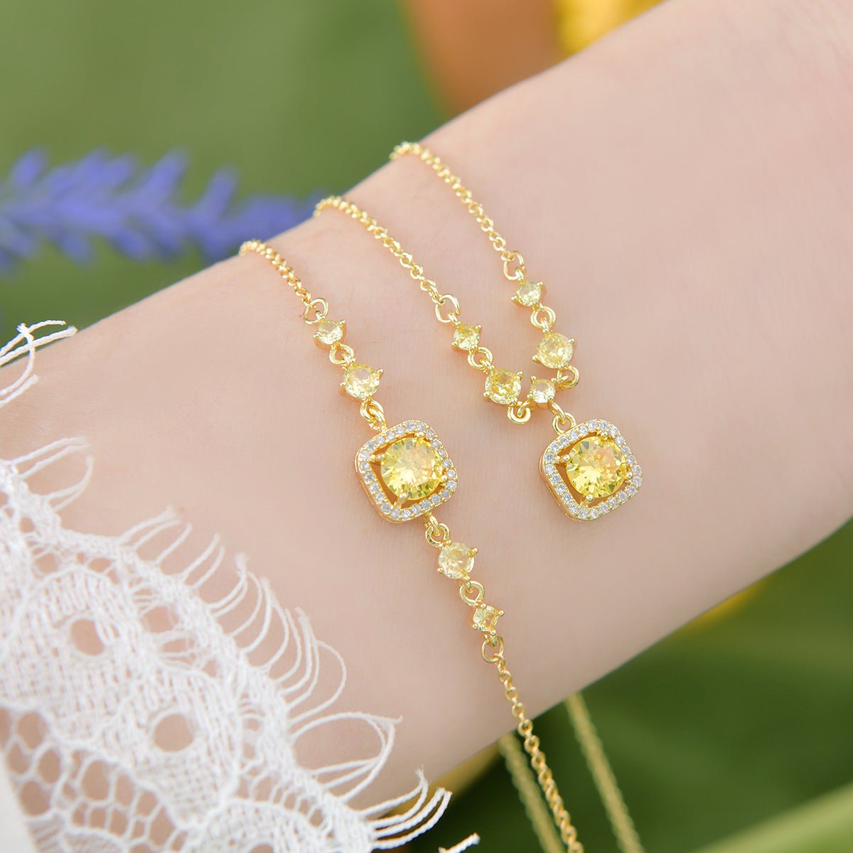 Citrine Halo Du Soleil Bracelet