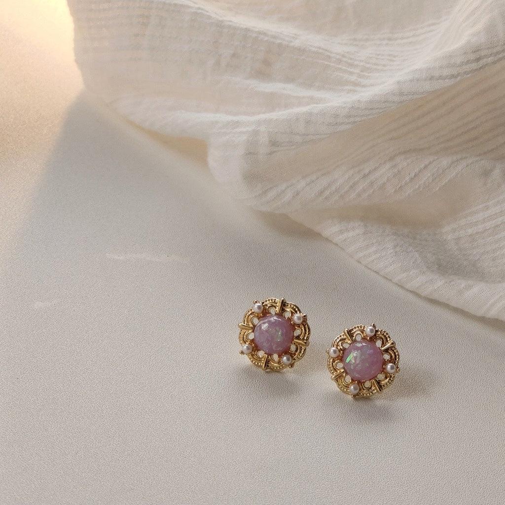 [] Baroque Stud Earrings - Sue (3 Colors)
