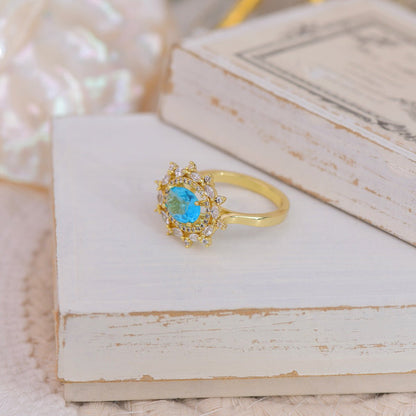 Marilyn Blue Gemstone Ring