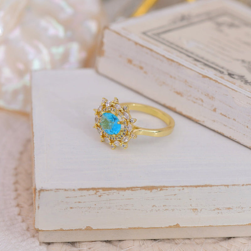 Marilyn Blue Gemstone Ring