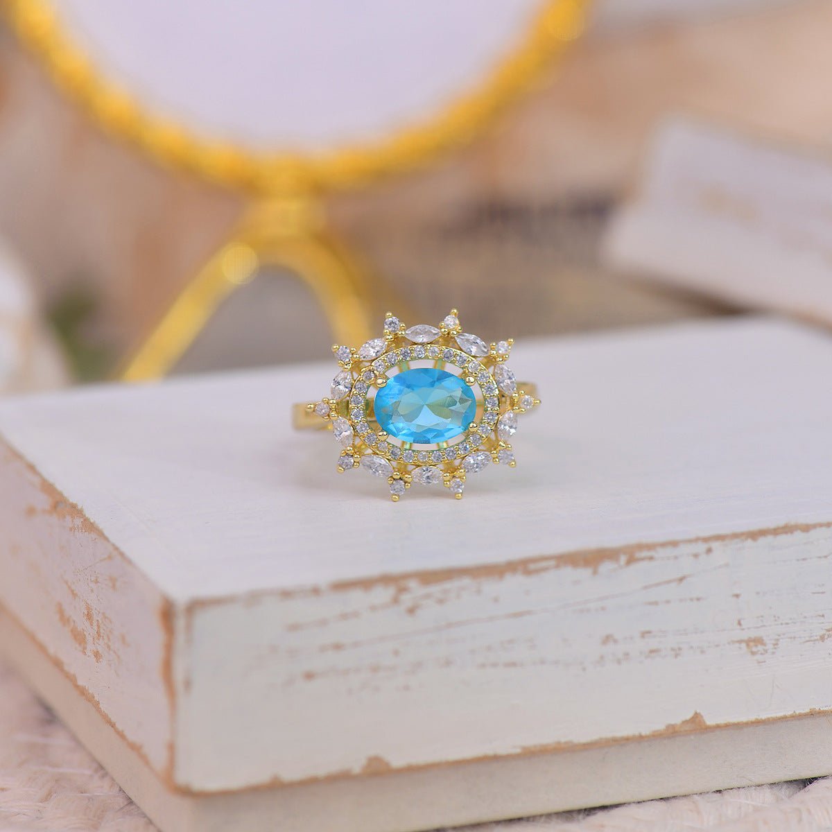 Marilyn Blue Gemstone Ring