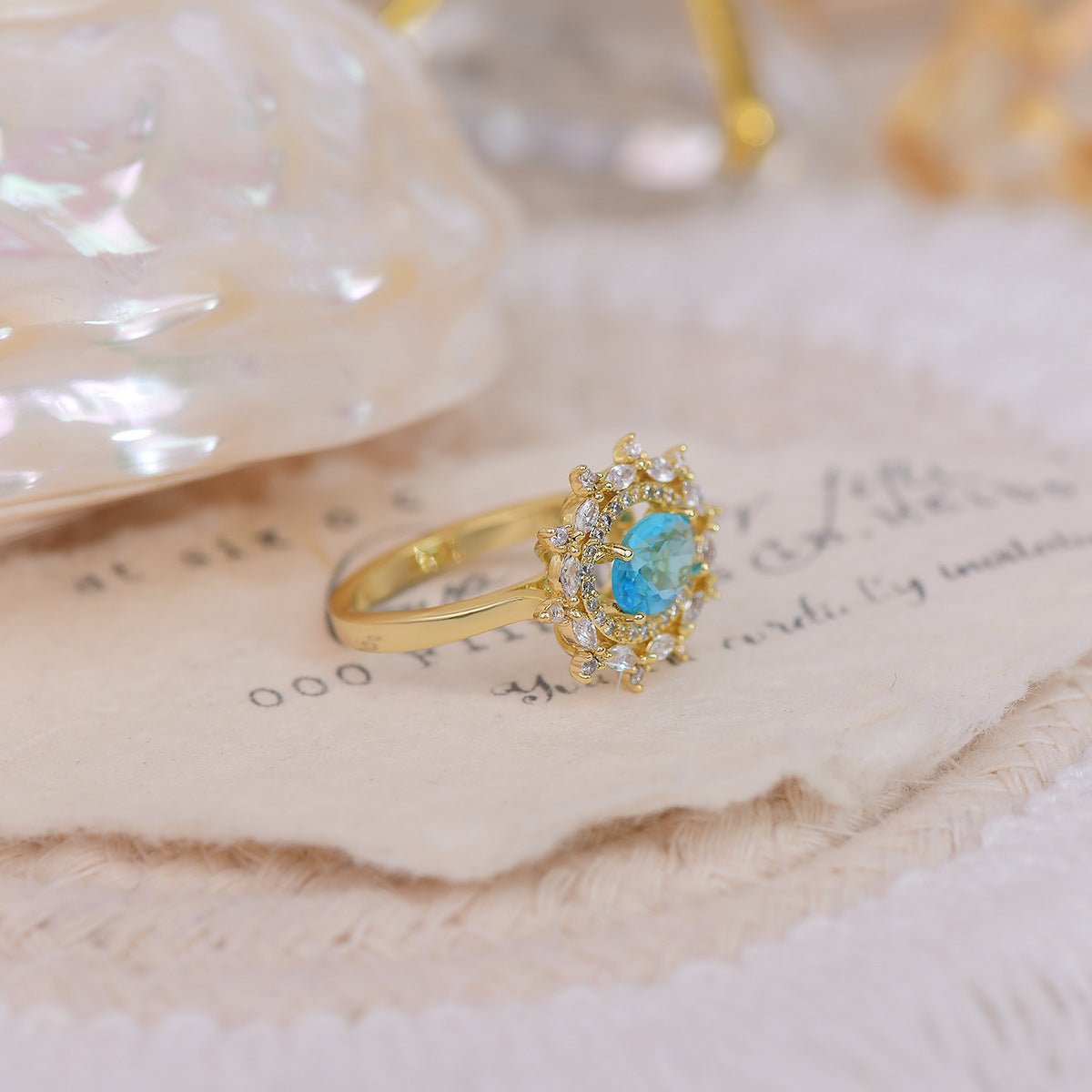 Marilyn Blue Gemstone Ring