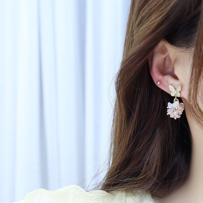[] Juliette Butterfly Drop Earrings