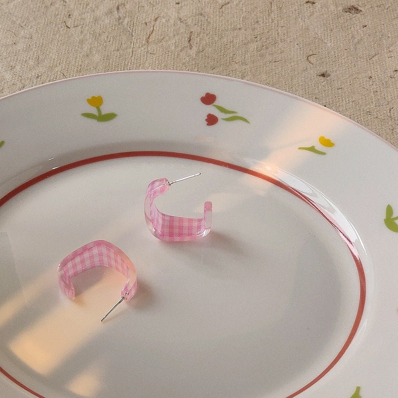 Picnic Gingham Earrings (3 Colors)