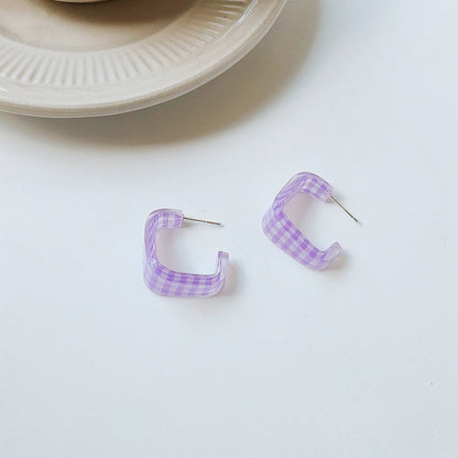 Picnic Gingham Earrings (3 Colors)