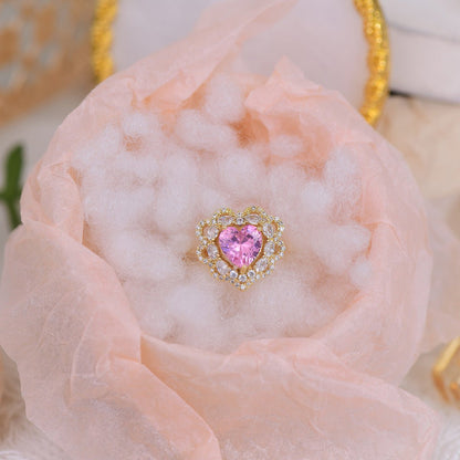Melody Pink Heart Ring
