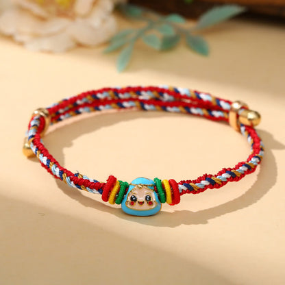 Colorful Rope Zongzi Pattern Luck Bracelet for Adults & Children