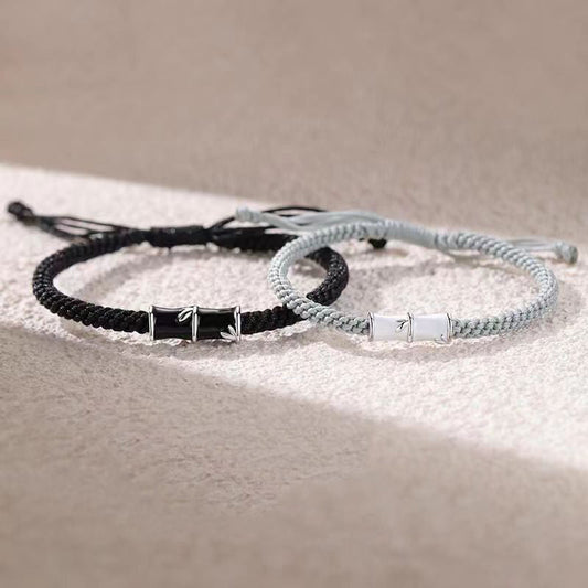 Copper Bamboo Couple Rope Bracelet for Spiritual Healing
