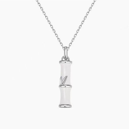 Copper Bamboo Luck Couple Necklace 45cm Pendant