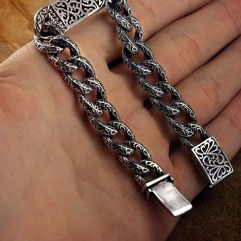Copper Spiritual Healing Bracelet With Patterns for Balance