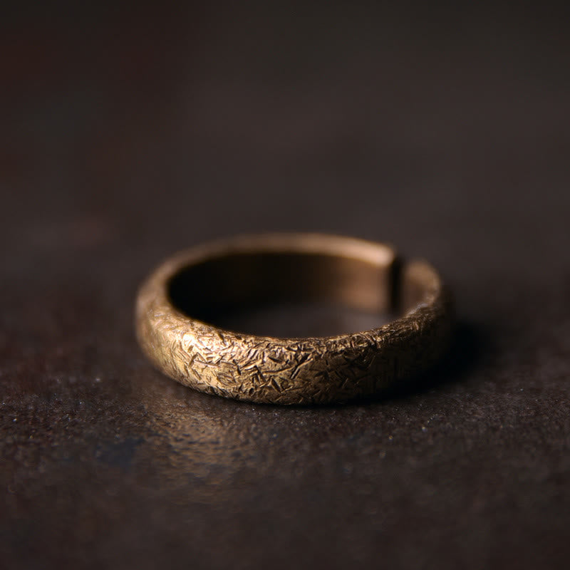Copper Tibetan Adjustable Luck Couple Ring