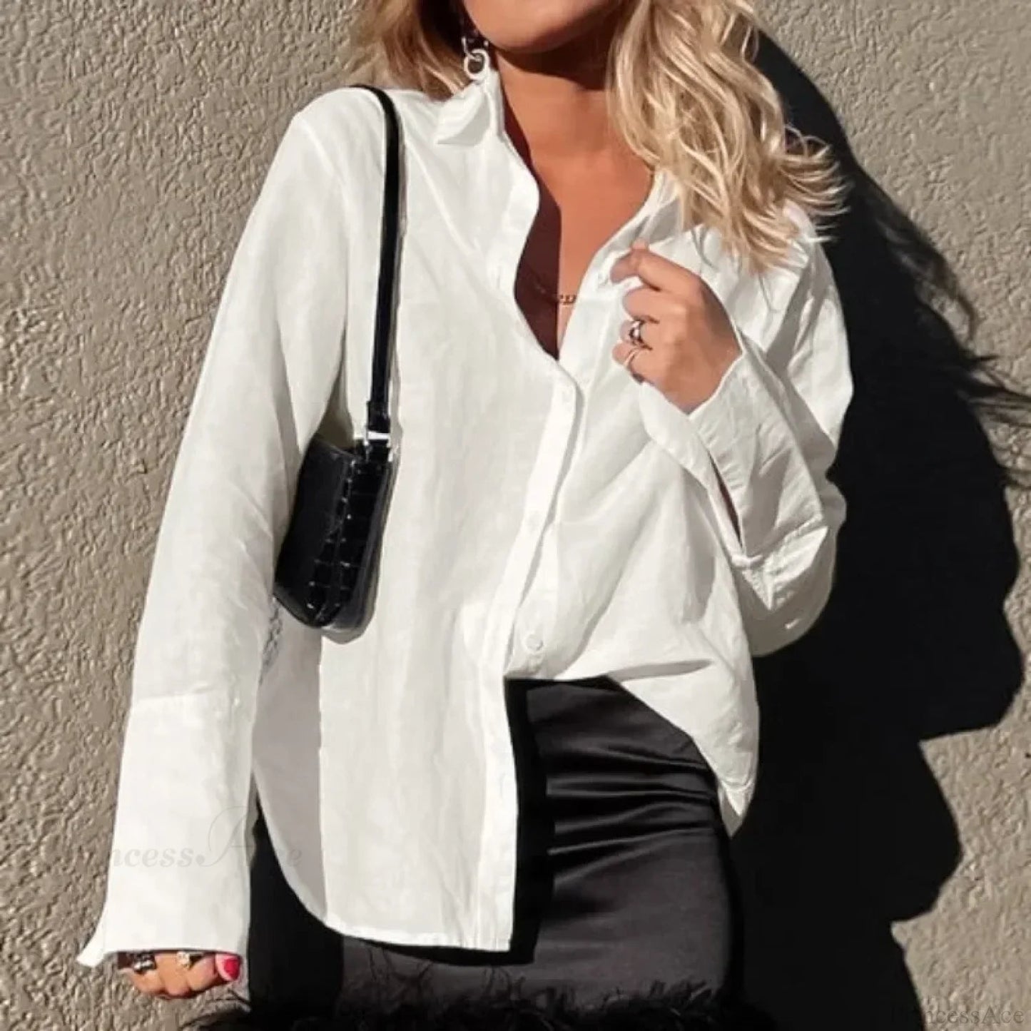 Cotton Loose Office Blouse