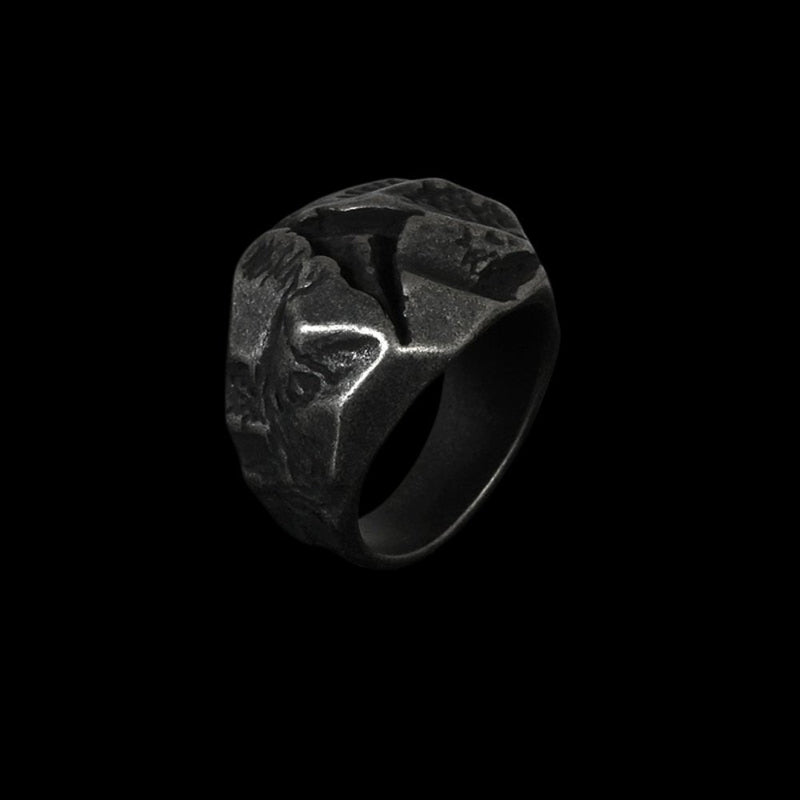 Cracked Fossil Ring