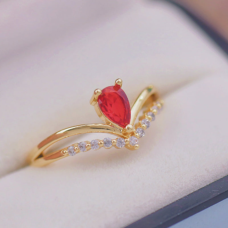 Crimson Crown Ring