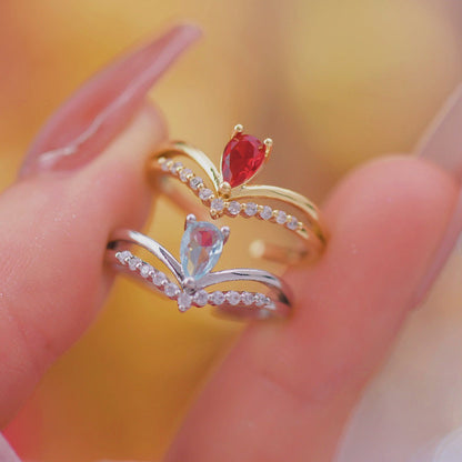Crimson Crown Ring