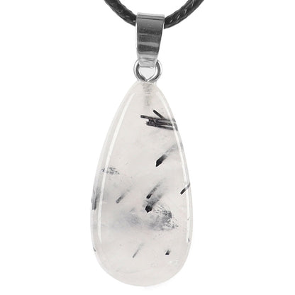 Crystal Healing Pendant With Carnelian, Tourmaline, and Sardonyx Stones