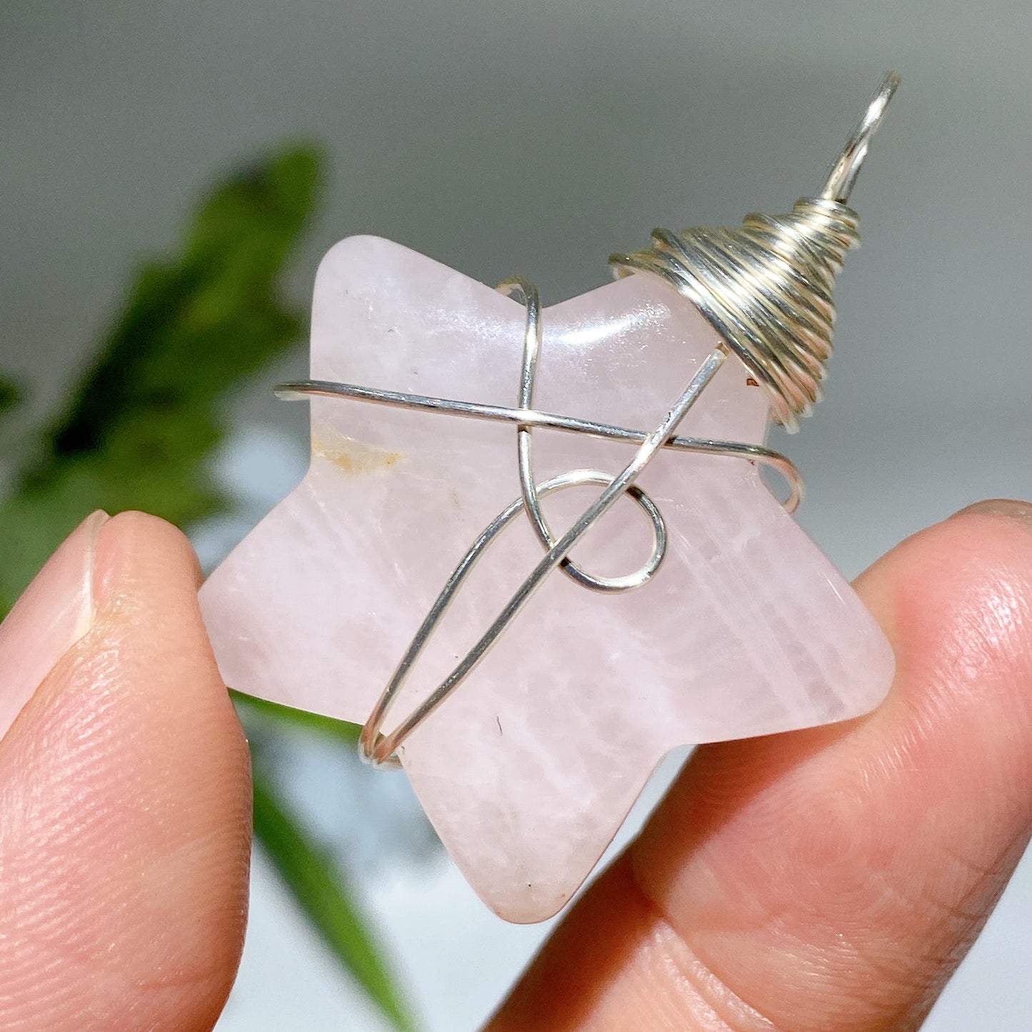 Crystal Star Pendant With Black Cord Necklace