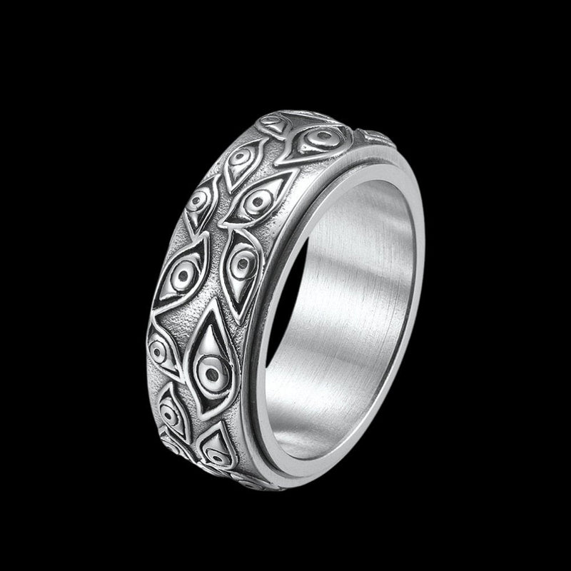 Cult of Eyes Spinner Ring
