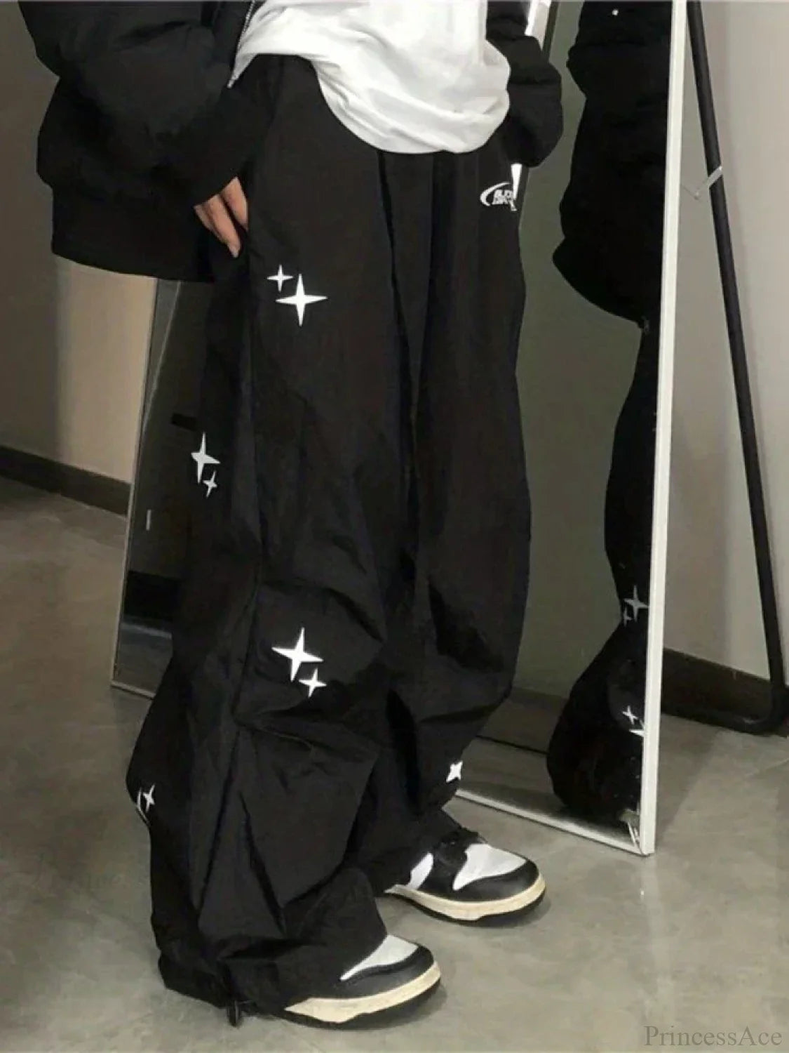 Cyber Y2k Parachute Baggy Pants