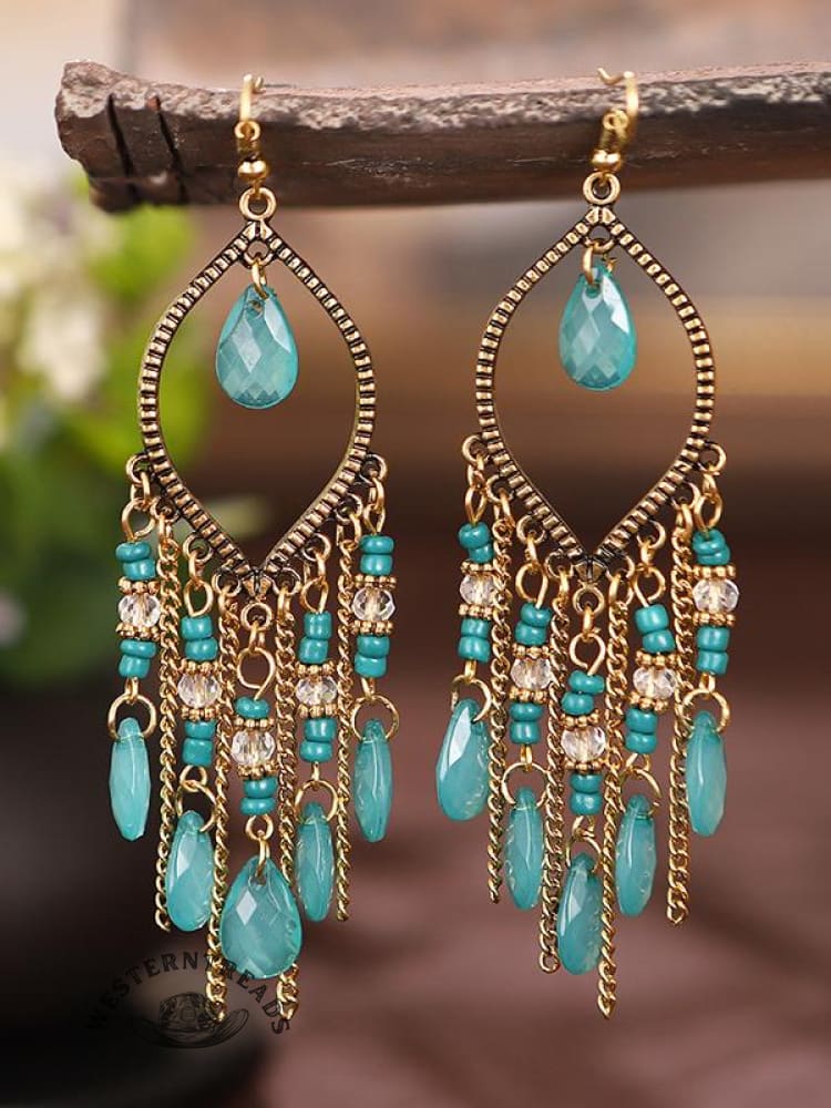 Water Drop Chain Earrings