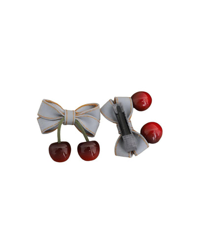 Multicolor Alloy Denim Resin Cherry a Pair Hairpin