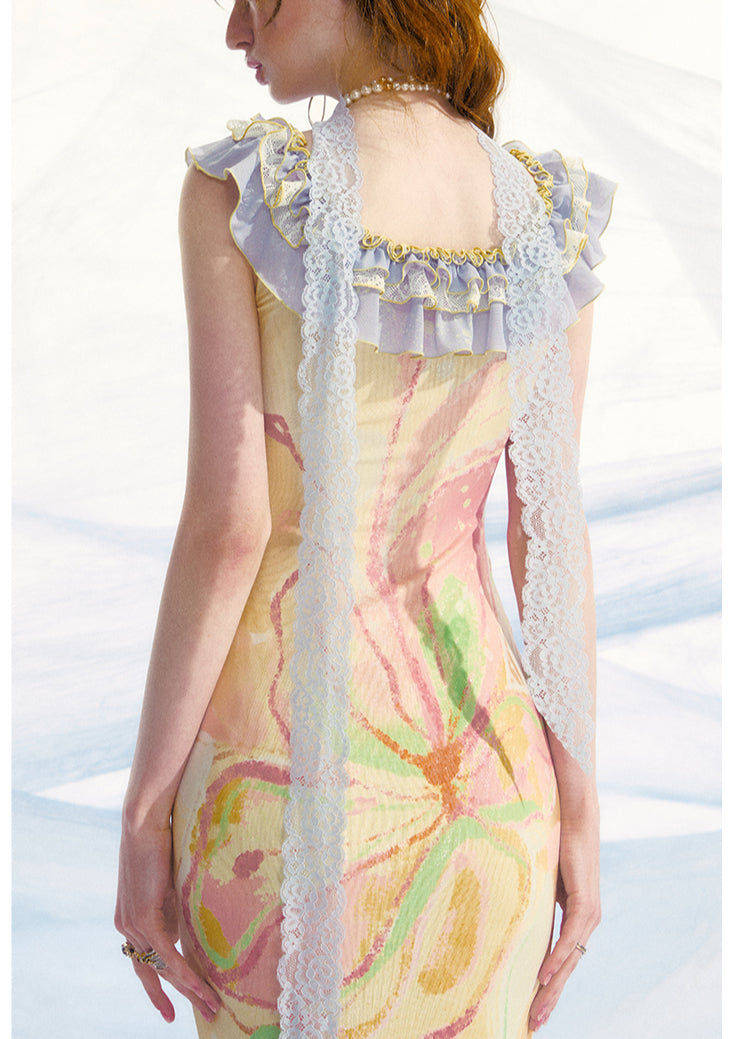 Pastel Yellow Maxi Dress