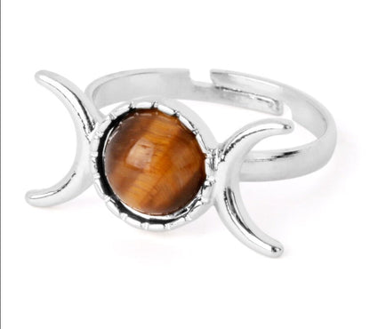 Moon Phase Crystal Rings - Series
