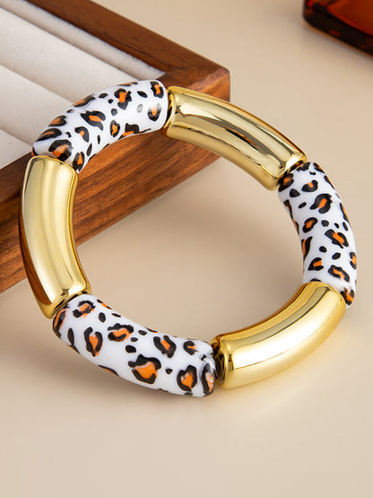Contrast Color Geometric Bracelet Accessories