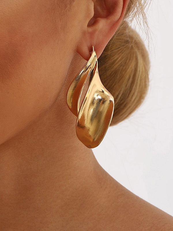 Geometric Color Drop Earrings