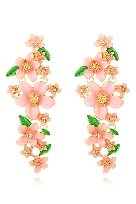 Enamelled Drop Earrings